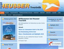 Tablet Screenshot of heusser-touristik.ch